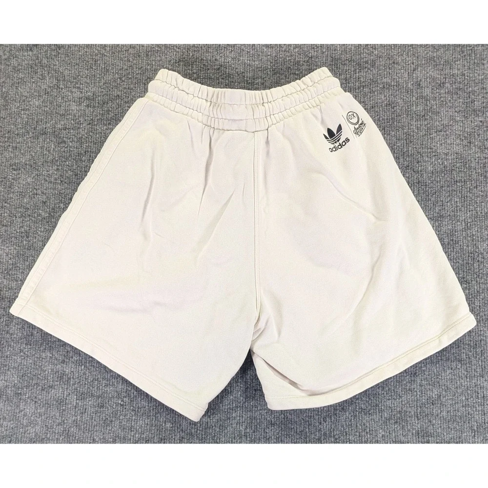 Adidas x Andre Saraiva Shorts Mens Small Cream Off White HK5221 Graphic Cotton